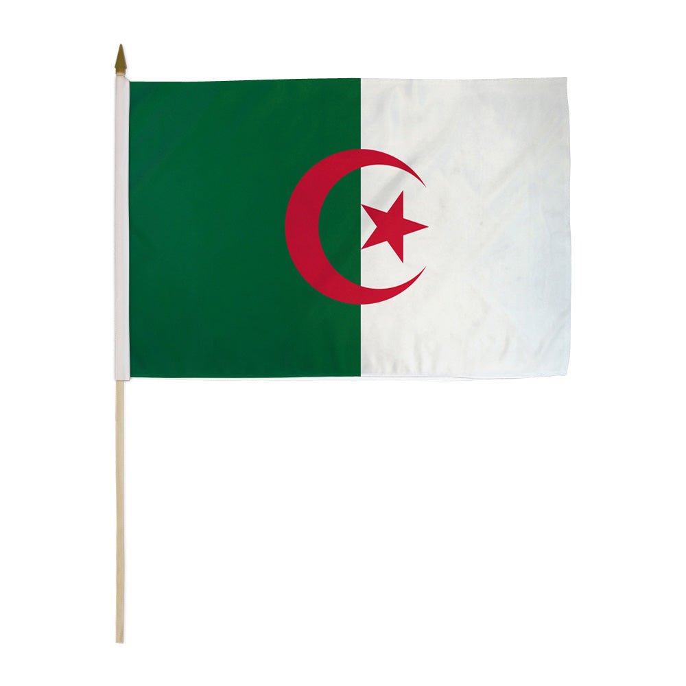 Algeria 12x18in Stick Flag - Flags Importer