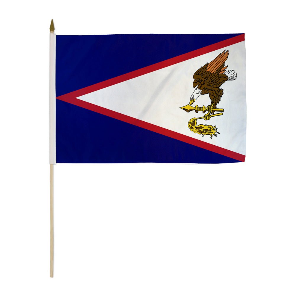 American Samoa 12x18in Stick Flag - Flags Importer