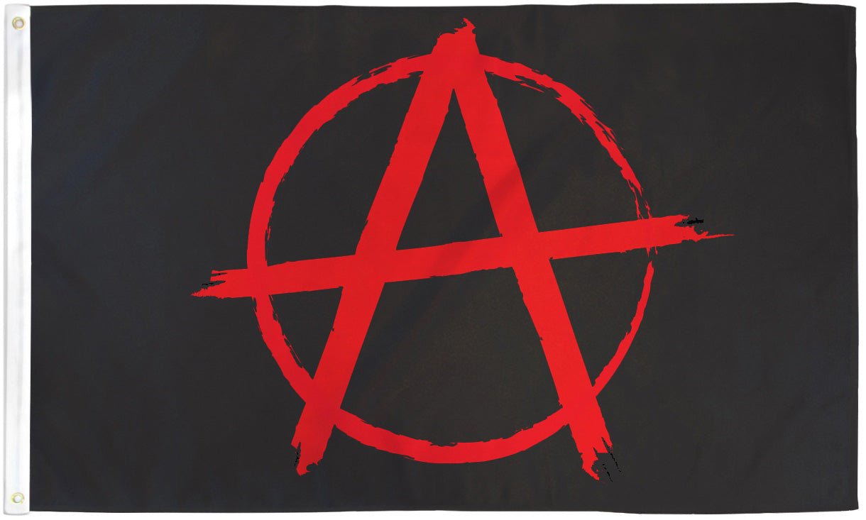 Anarchy Flag 3x5ft Poly - Flags Importer