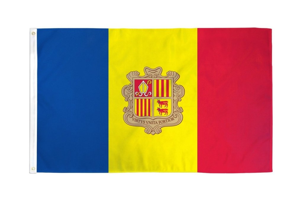 Andorra Flag 2x3ft Poly - Flags Importer