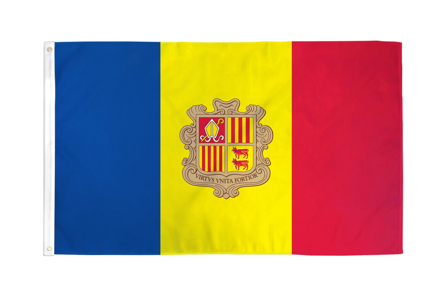 Andorra Flag 3x5ft Poly - Flags Importer