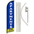 Apartments Now Available Windless Banner Flag & Pole Kit - Flags Importer