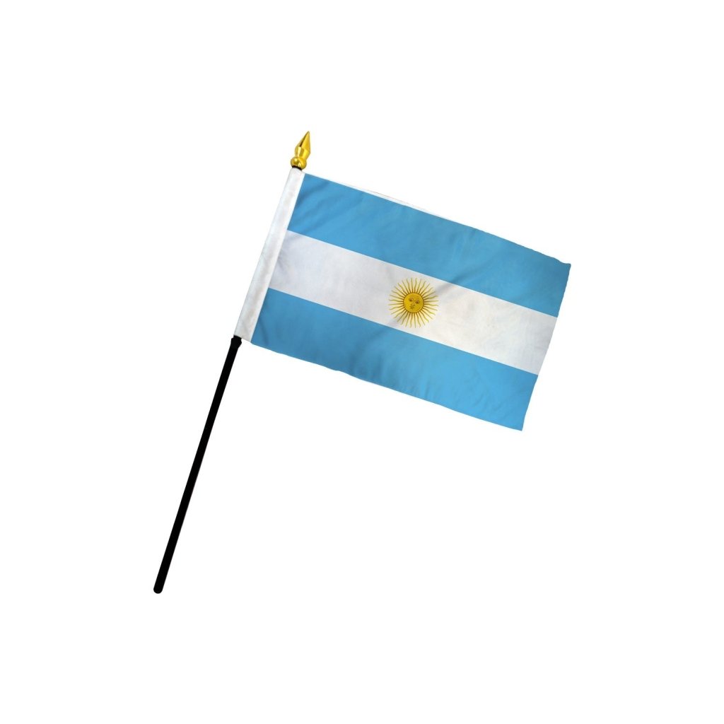 Argentina 4x6in Stick Flag - Flags Importer