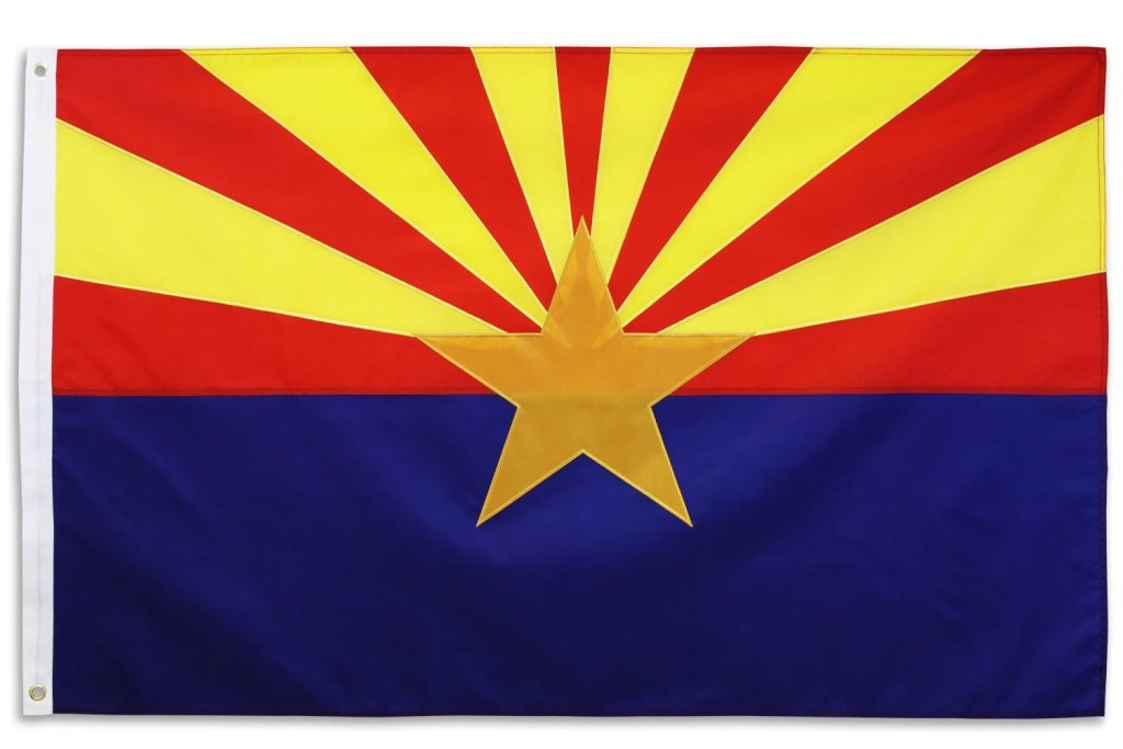 Arizona Embroidered Flag 3x5ft - Flags Importer