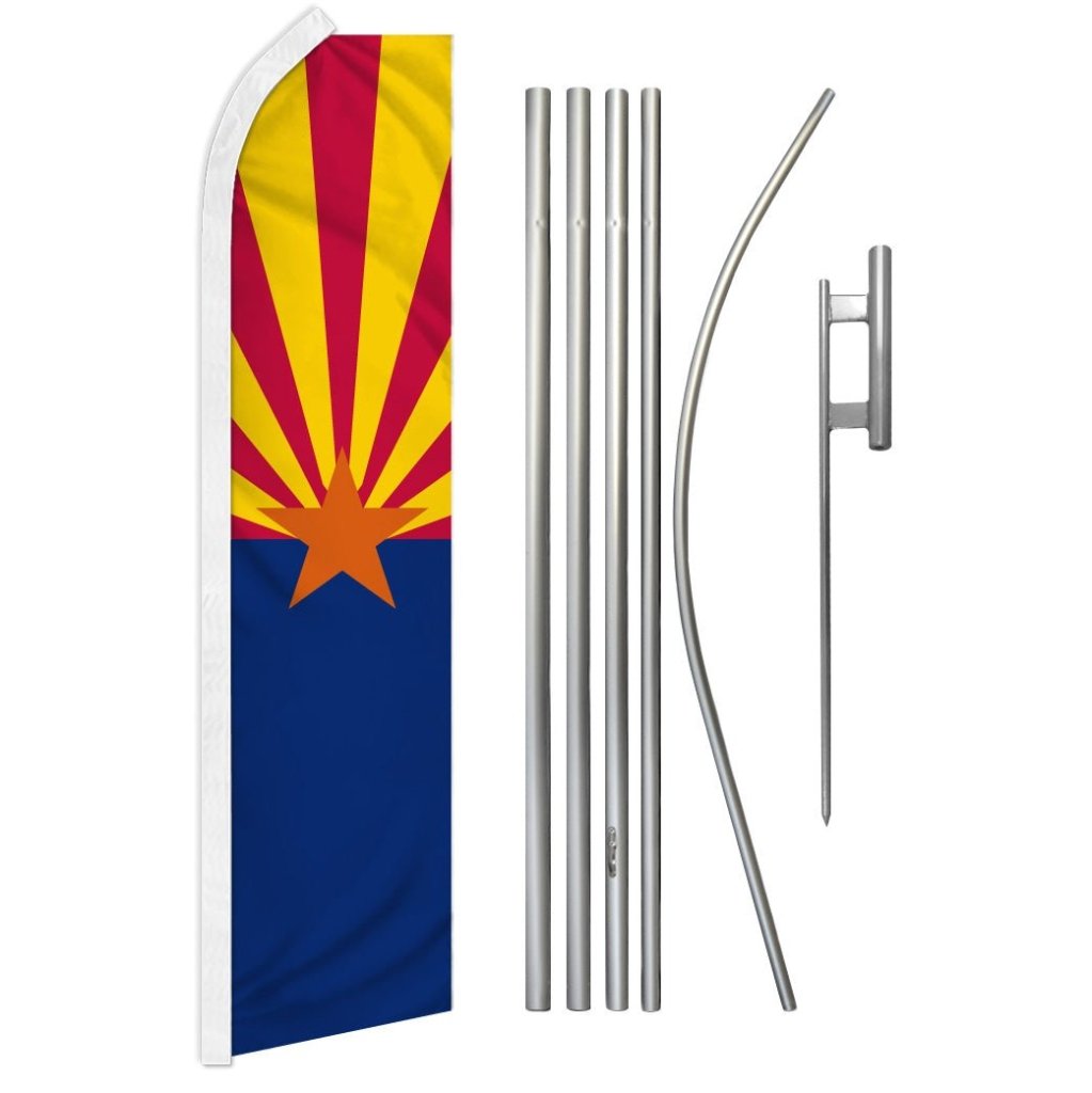 Arizona Super Flag & Pole Kit - Flags Importer