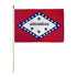 Arkansas 12x18in Stick Flag - Flags Importer