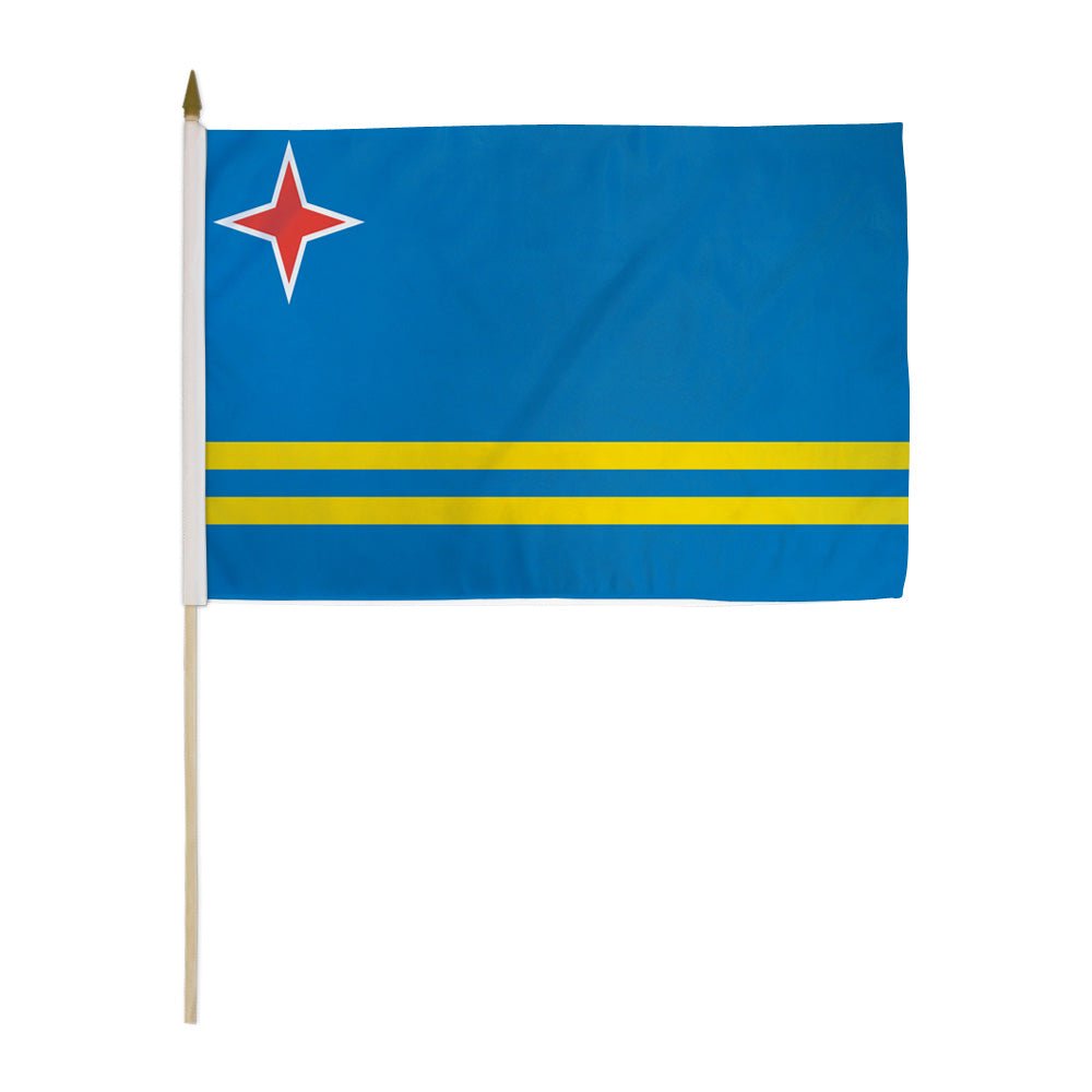 Aruba 12x18in Stick Flag - Flags Importer