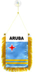 Aruba (Light Blue) Mini Banner - Flags Importer