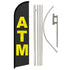 ATM Windless Banner Flag & Pole Kit - Flags Importer