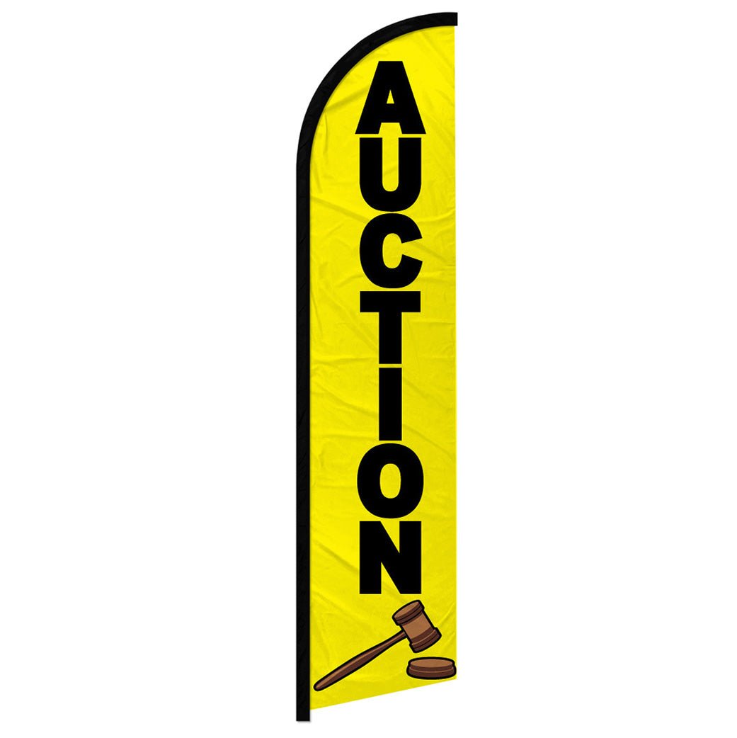 Auction Windless Banner Flag - Flags Importer