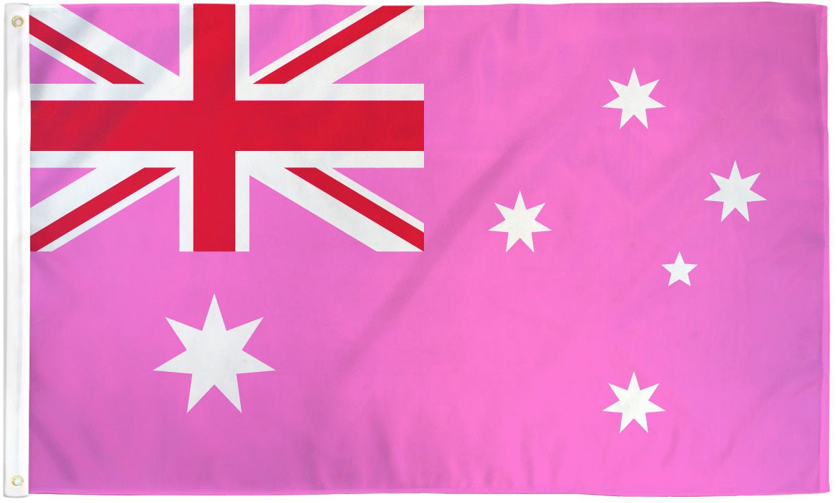 Australia (Pink) Flag 3x5ft Poly - Flags Importer