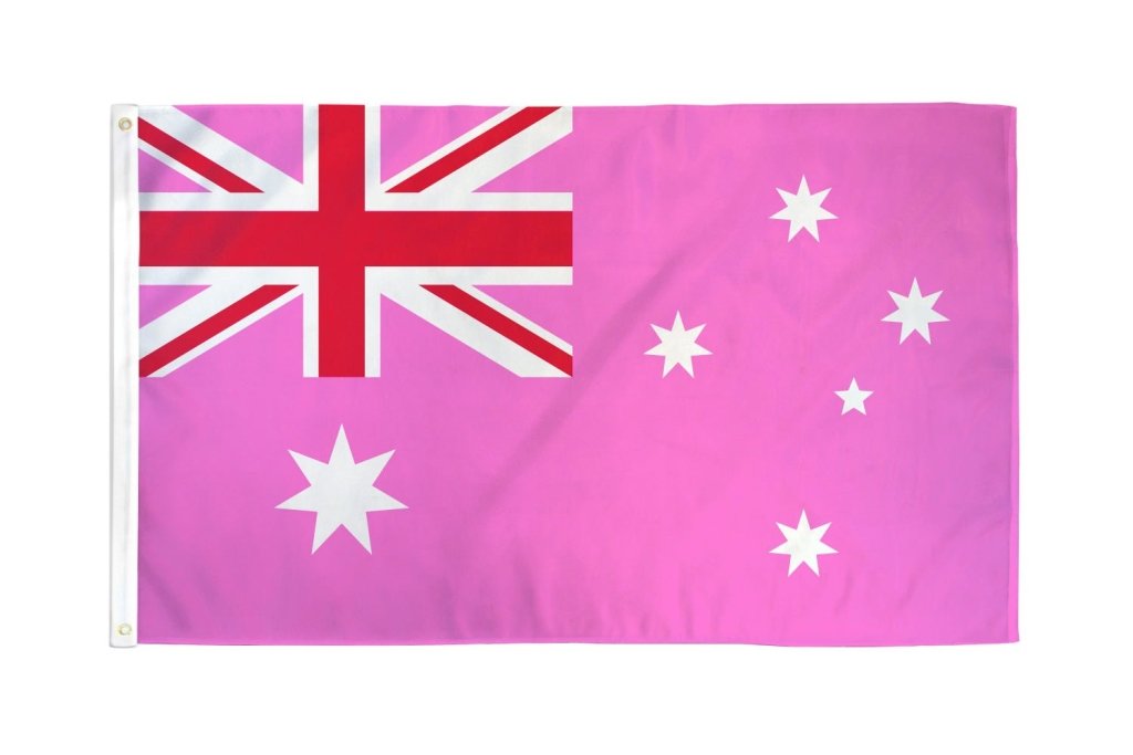 Australia (Pink) Flag 3x5ft Poly - Flags Importer