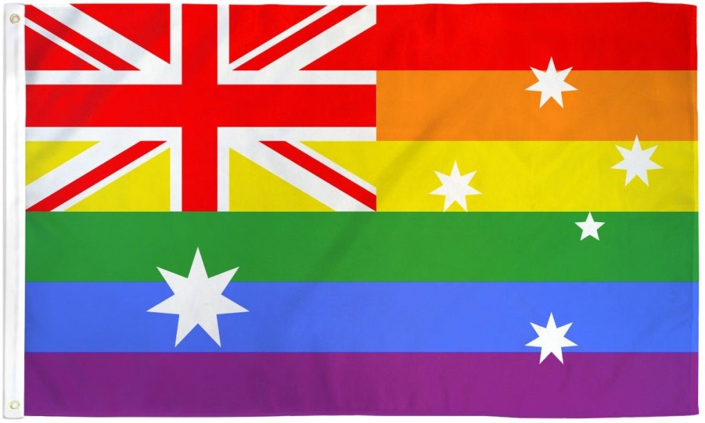 Australia (Rainbow) Flag 3x5ft Poly - Flags Importer