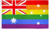 Australia (Rainbow) Flag 3x5ft Poly - Flags Importer