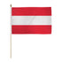 Austria 12x18in Stick Flag - Flags Importer