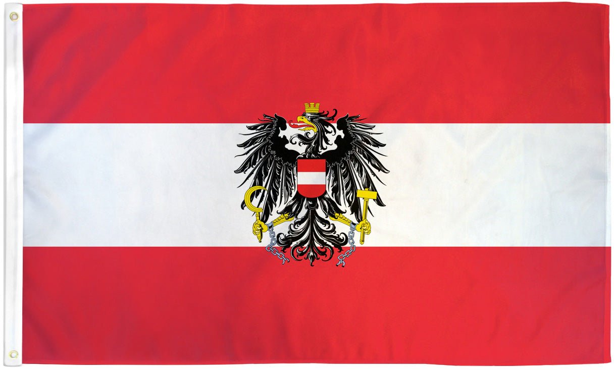 Austria Eagle Flag 3x5ft Poly - Flags Importer