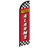 Auto Alarms (Red Checkered) Windless Banner Flag - Flags Importer