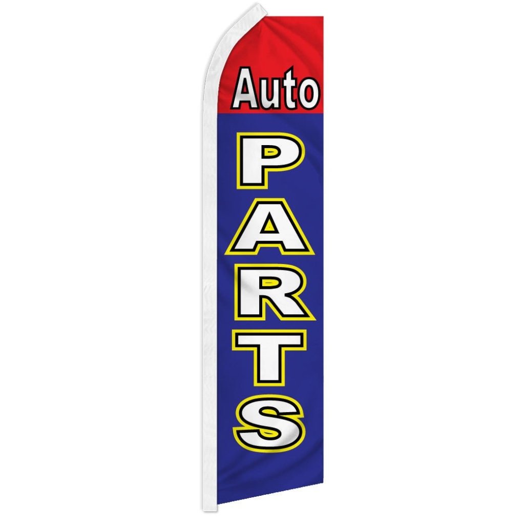 Auto Parts (Red & Blue) Super Flag - Flags Importer