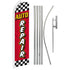 Auto Repair (Red Checkered) Super Flag & Pole Kit - Flags Importer