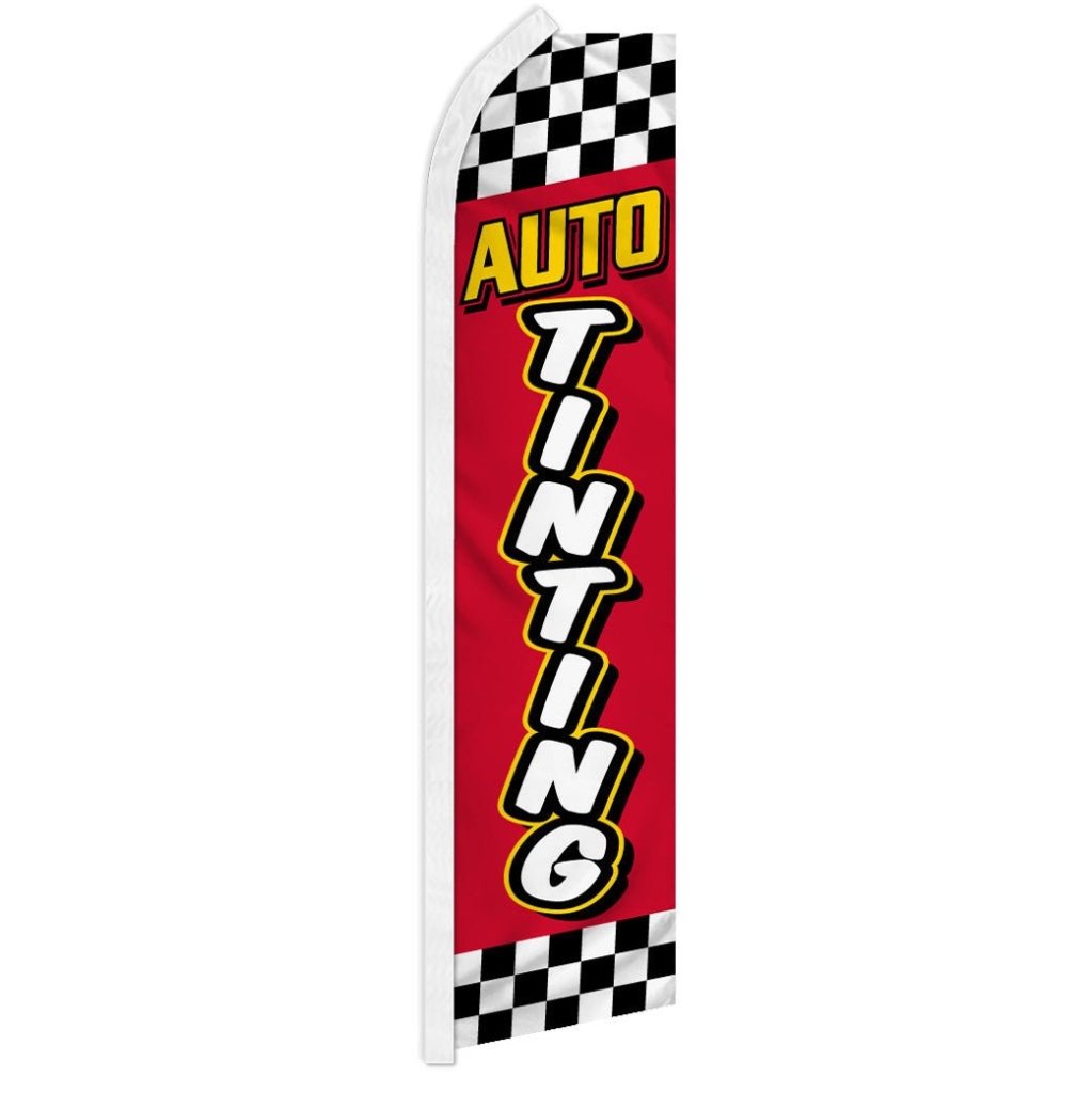 Auto Tinting (Red Checkered) Super Flag - Flags Importer