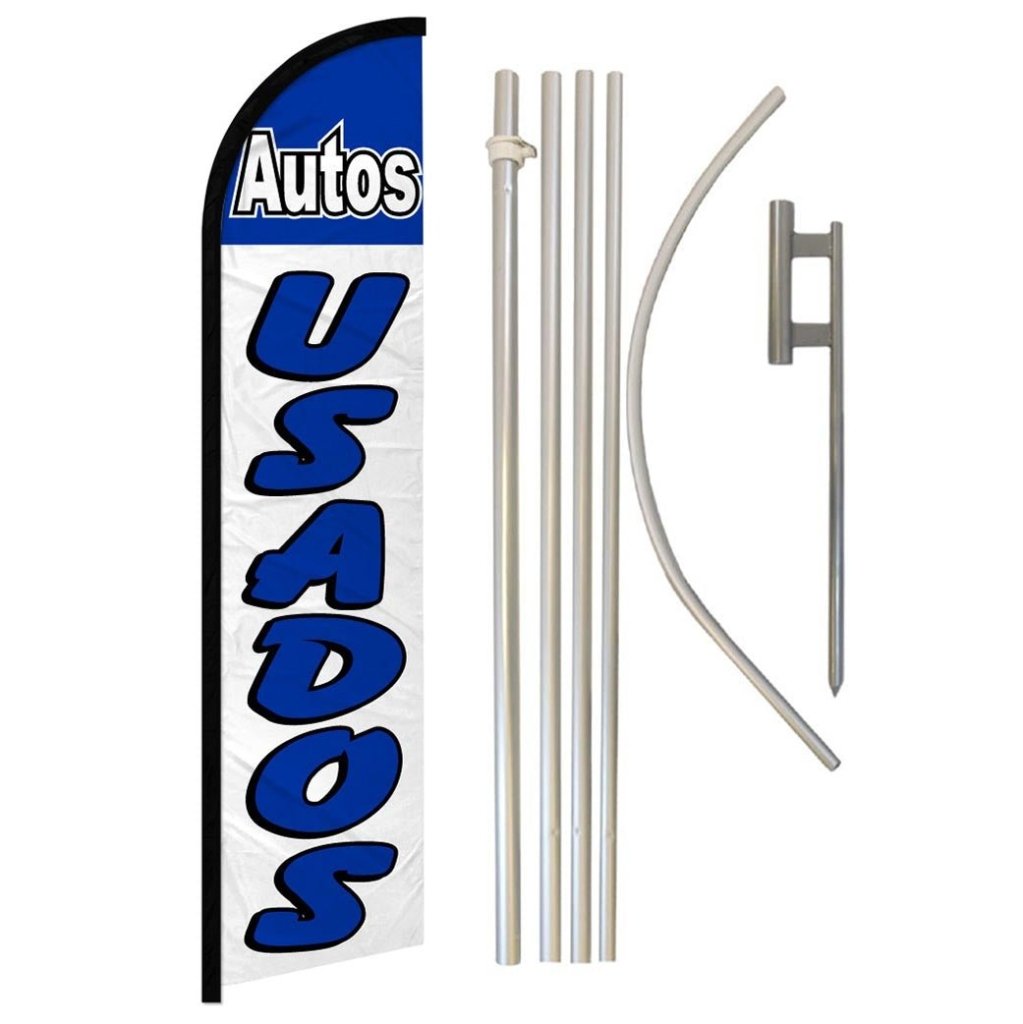 Autos Usados Windless Banner Flag & Pole Kit - Flags Importer