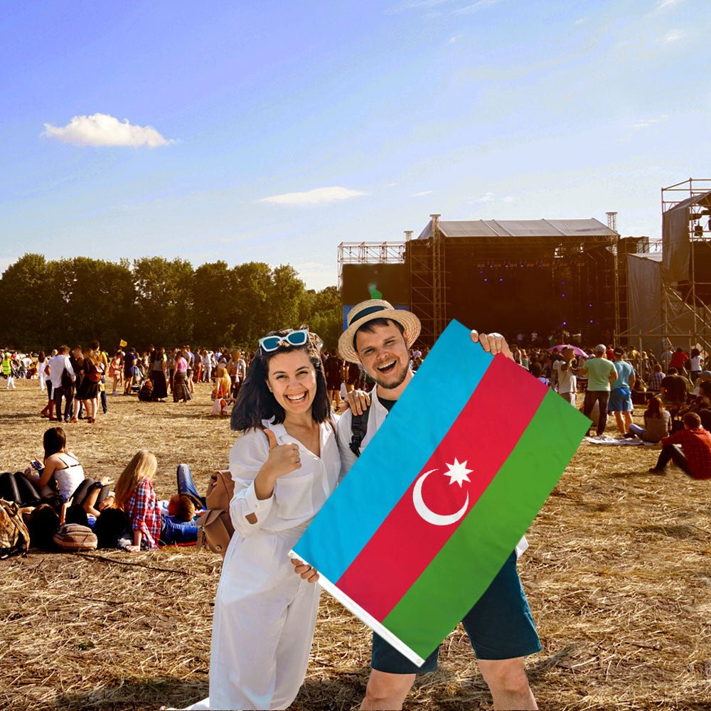 Azerbaijan Flag 2x3ft Poly - Flags Importer