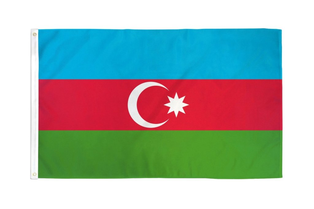 Azerbaijan Flag 2x3ft Poly - Flags Importer