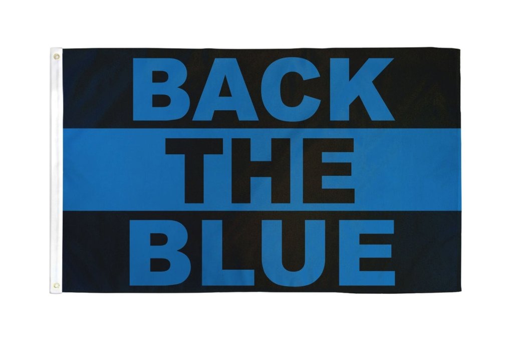 Back the Blue Flag 3x5ft Poly - Flags Importer