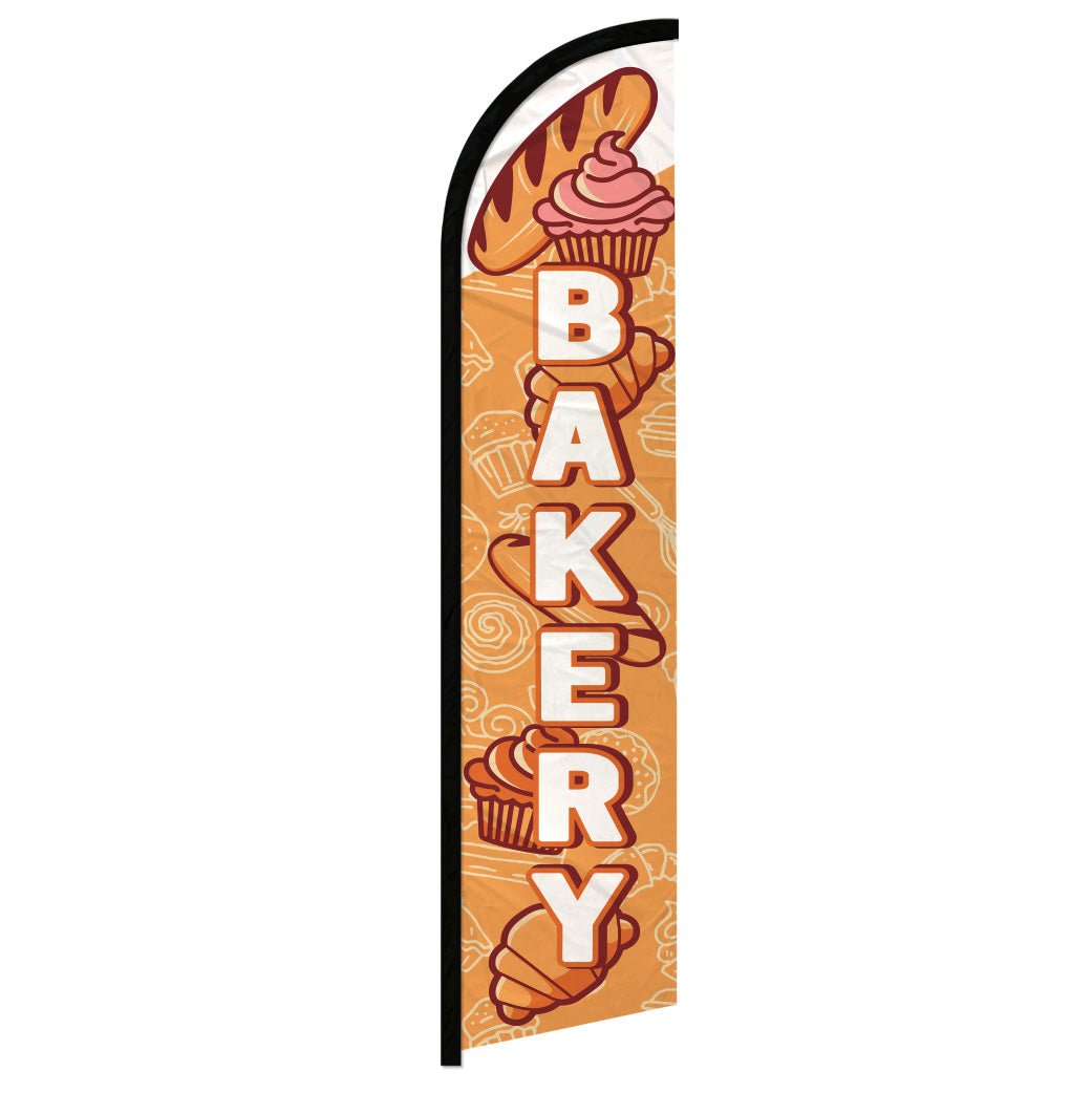 Bakery (White) Windless Banner Flag - Flags Importer