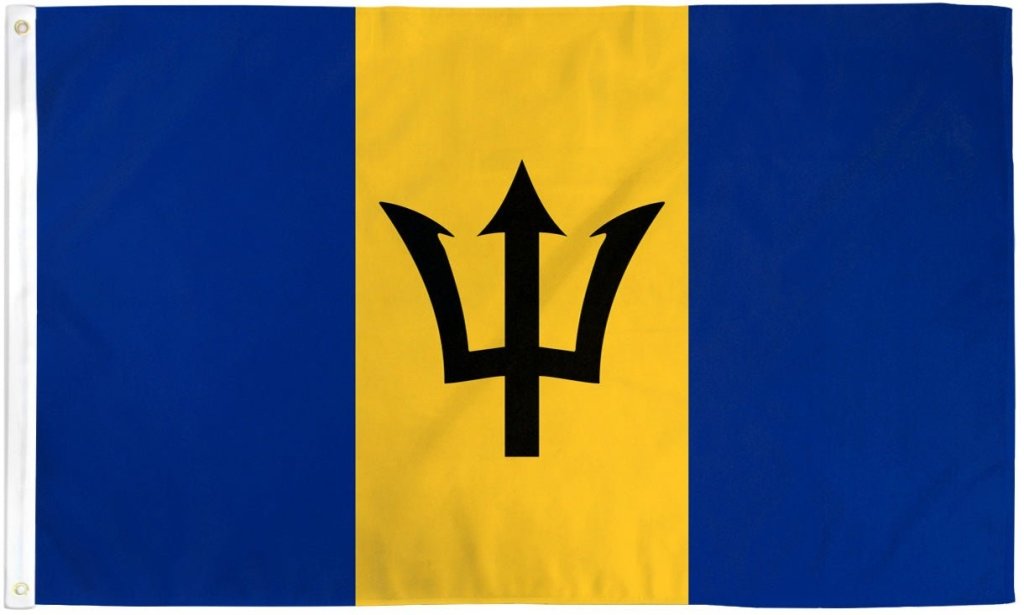 Barbados Flag 3x5ft Poly - Flags Importer