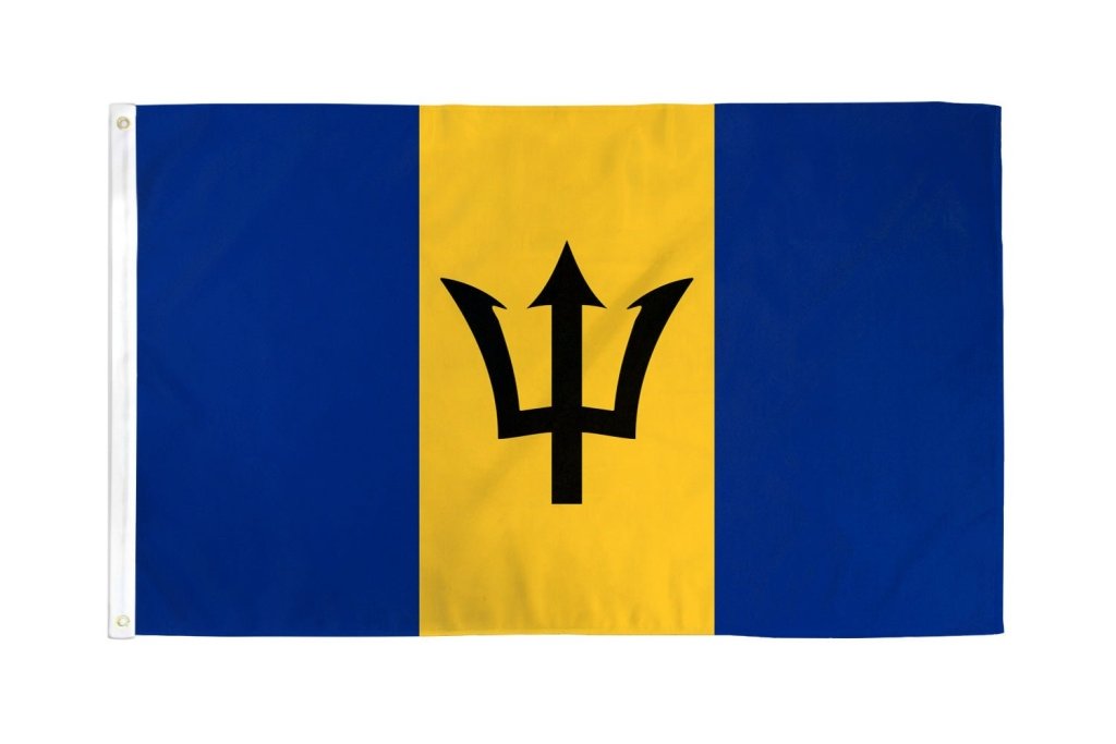 Barbados Flag 3x5ft Poly - Flags Importer