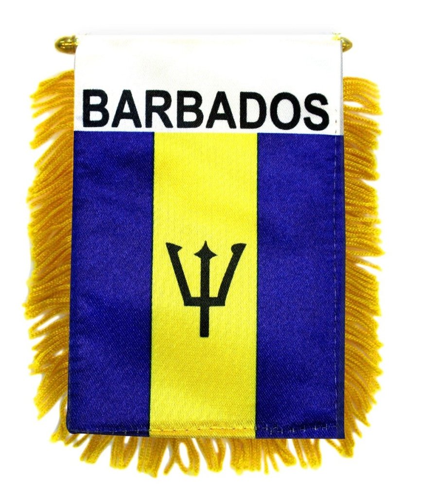 Barbados Mini Banner - Flags Importer