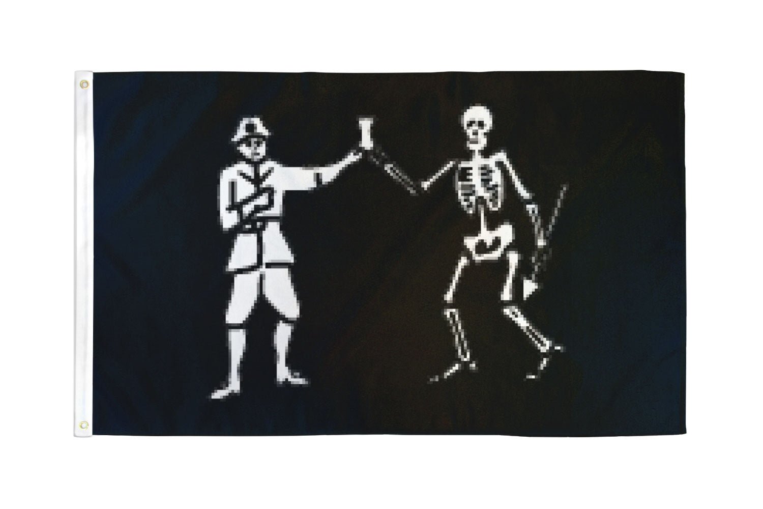 Bart Roberts Pirate Flag 3x5ft Poly - Flags Importer