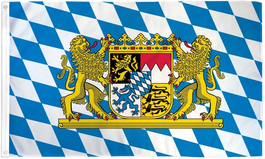 Bavaria (Lion) Flag 3x5ft Poly - Flags Importer