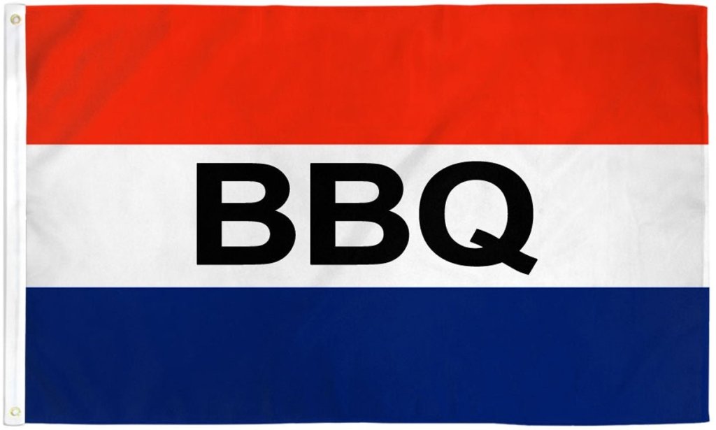 BBQ Flag 3x5ft Poly - Flags Importer