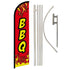 BBQ (Red) Windless Banner Flag & Pole Kit - Flags Importer