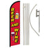 Beer and Wine Windless Banner Flag & Pole Kit - Flags Importer