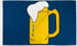 Beer Mug Flag 3x5ft Poly - Flags Importer