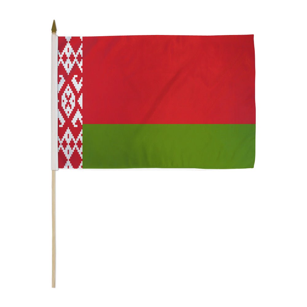 Belarus 12x18in Stick Flag - Flags Importer