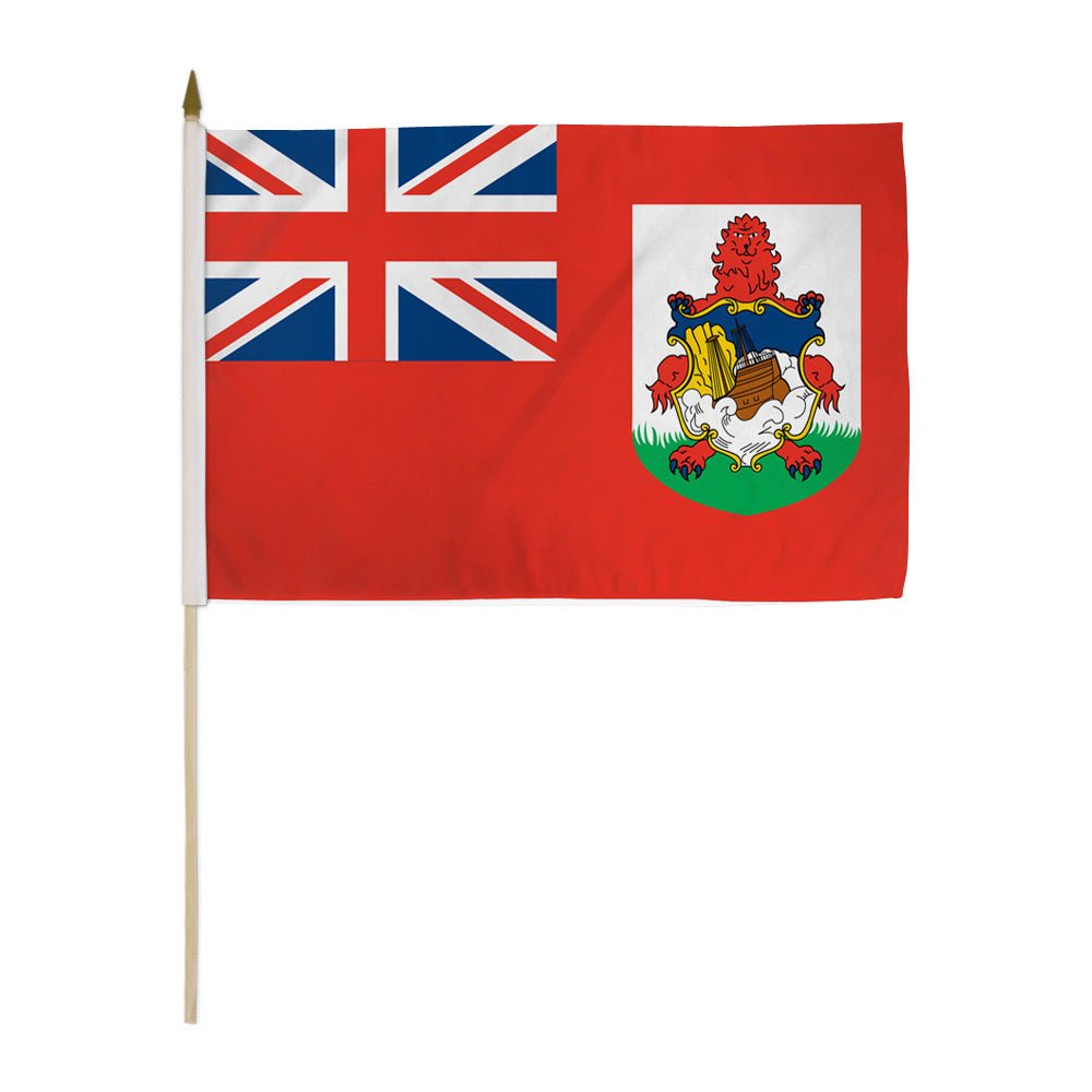 Bermuda 12x18in Stick Flag - Flags Importer