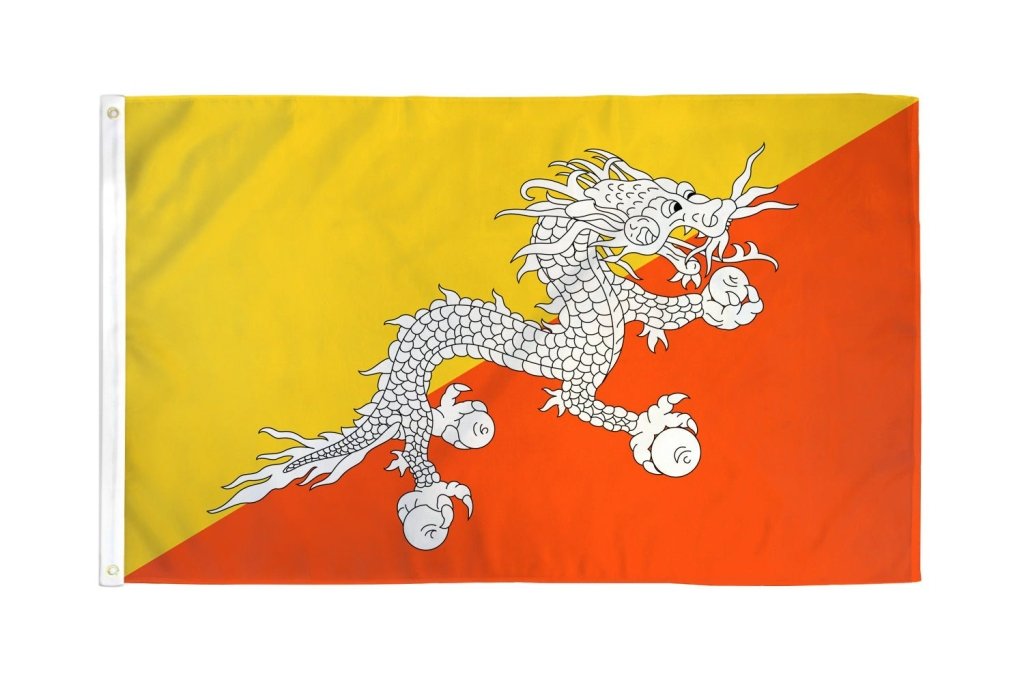 Bhutan Flag 2x3ft Poly - Flags Importer