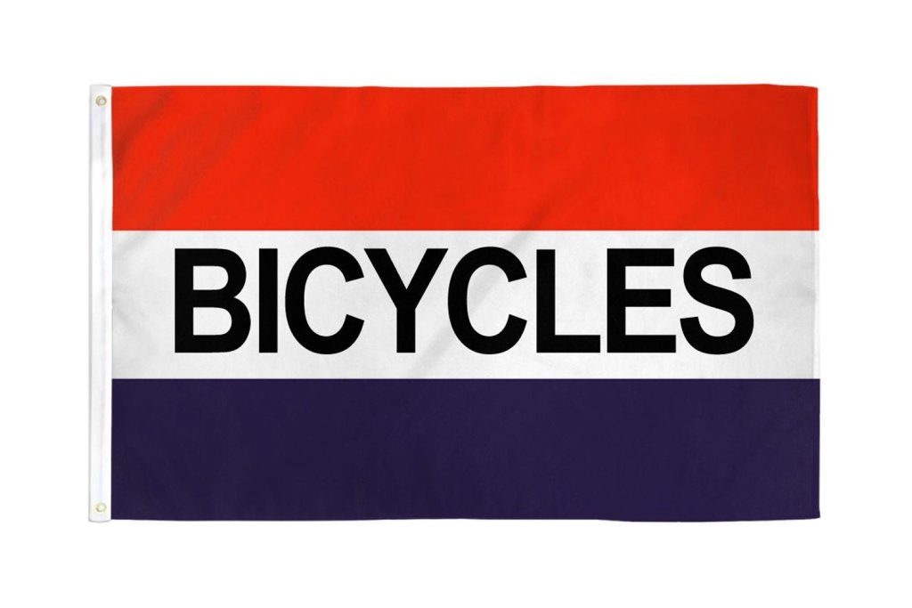 Bicycles Flag 3x5ft Poly - Flags Importer