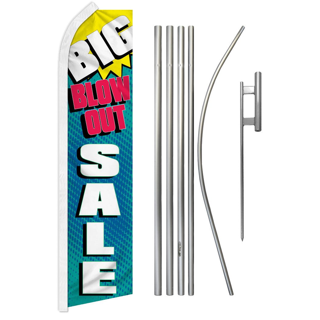 Big Blow - Out Sale Super Flag & Pole Kit - Flags Importer