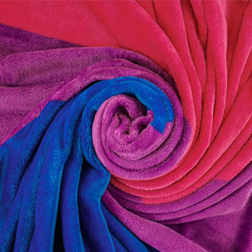 Bisexual Soft Plush 50x60in Blanket - Flags Importer