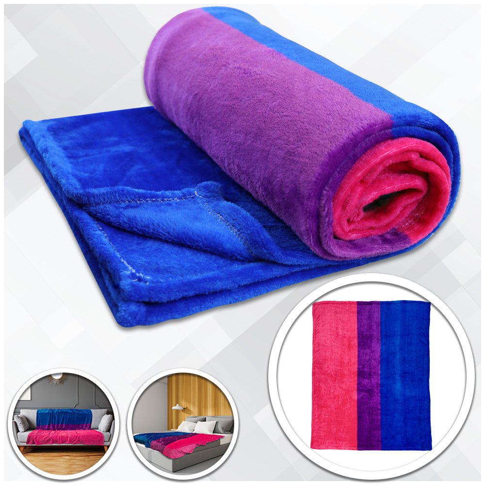 Bisexual Soft Plush 50x60in Blanket - Flags Importer