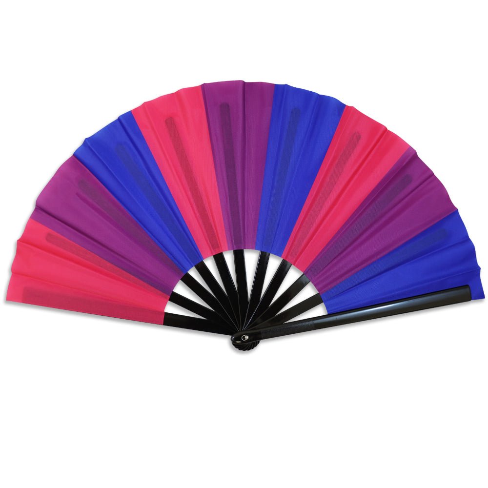 Bisexual X - Large Hand Fan - Flags Importer