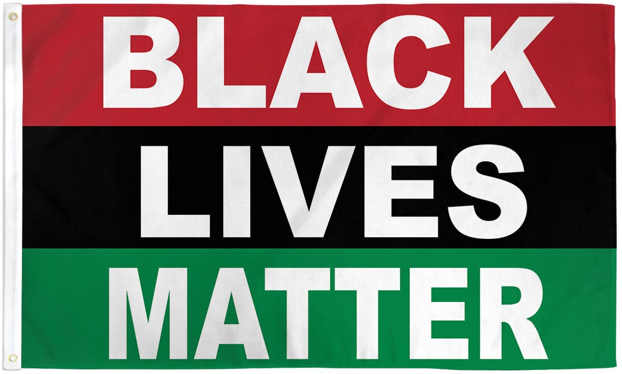 Black Lives Matter (Pan - African) Flag 3x5ft Poly - Flags Importer