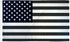 Black & White USA Flag 3x5ft Poly - Flags Importer