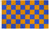 Blue & Orange Checkered Flag 3x5ft Poly - Flags Importer