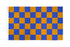 Blue & Orange Checkered Flag 3x5ft Poly - Flags Importer